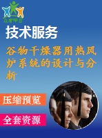 谷物干燥器用熱風爐系統(tǒng)的設(shè)計與分析