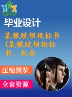 某橡膠壩投標(biāo)書(某橡膠壩投標(biāo)書，包含： 單價分析 工程量 施工機(jī)械 施工組織 投標(biāo)合同等等)