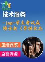-jsp-學生考試成績分析（帶餅狀態(tài)圖，柱狀圖)019