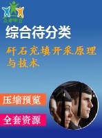 矸石充填開采原理與技術