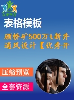 顧橋礦500萬(wàn)t新井通風(fēng)設(shè)計(jì)【優(yōu)秀開采礦工程采區(qū)礦井新井設(shè)計(jì)3張cad圖紙】